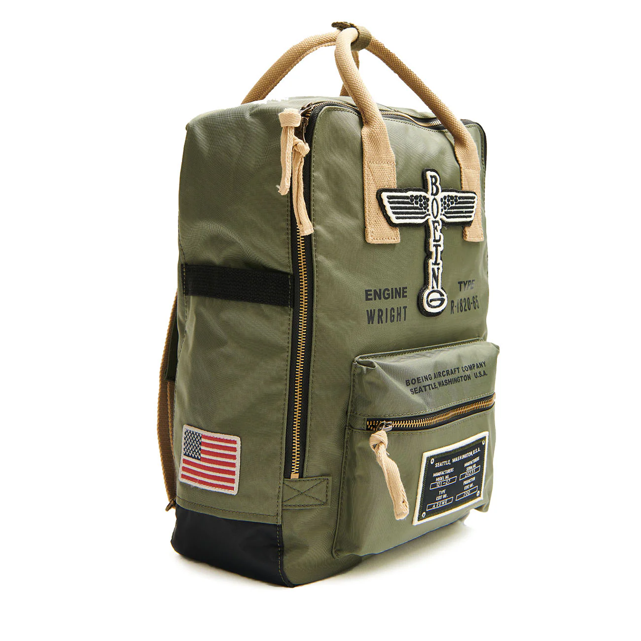 Red Canoe Boeing Airplane Logo Backpack - Image 2