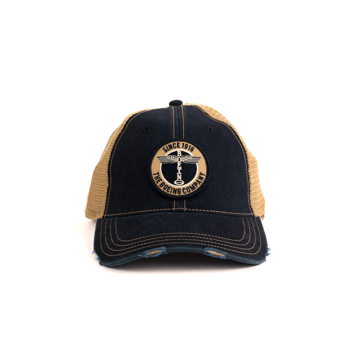 Boeing Airplane Logo Washed Twill Trucker Hat