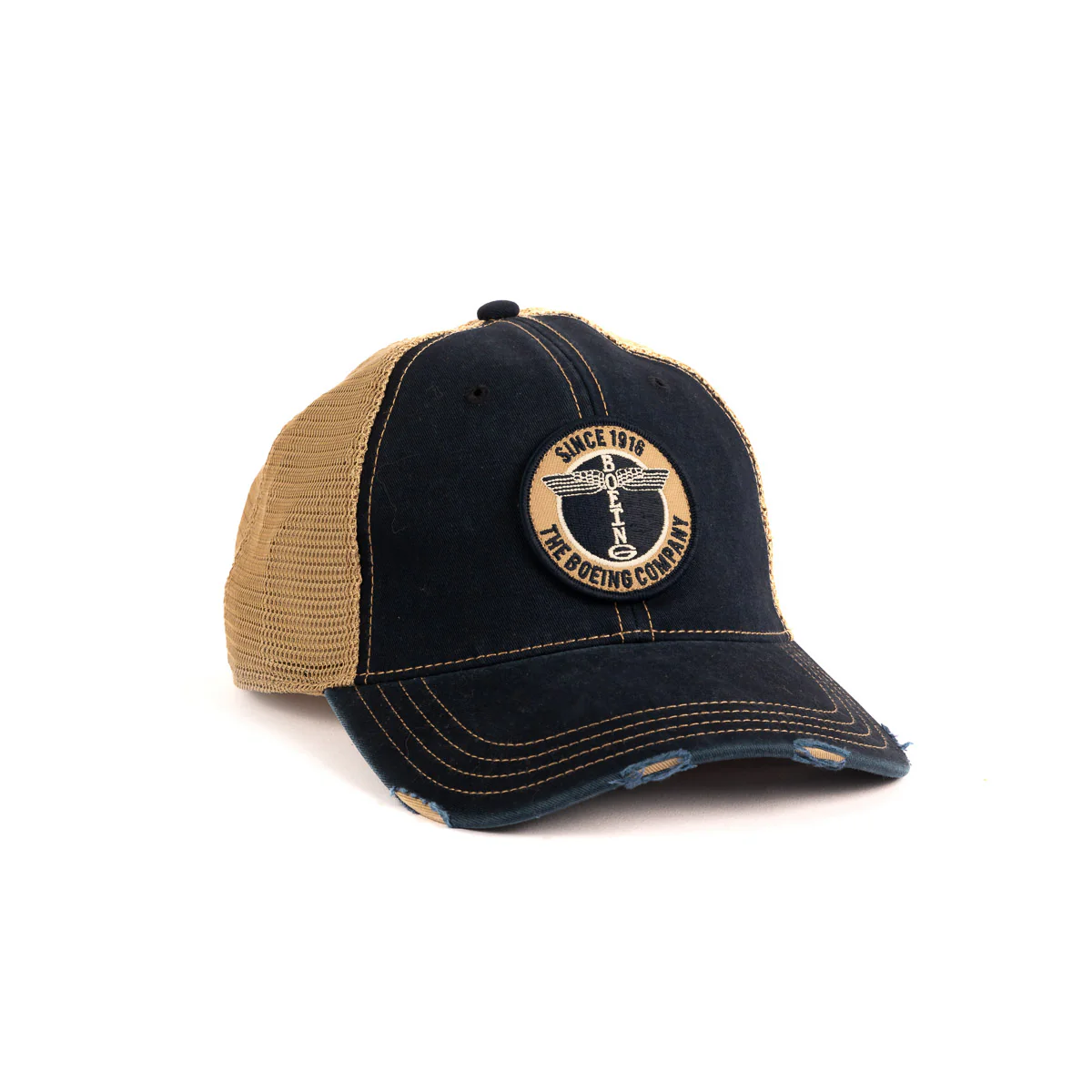 Boeing Airplane Logo Washed Twill Trucker Hat - Image 2