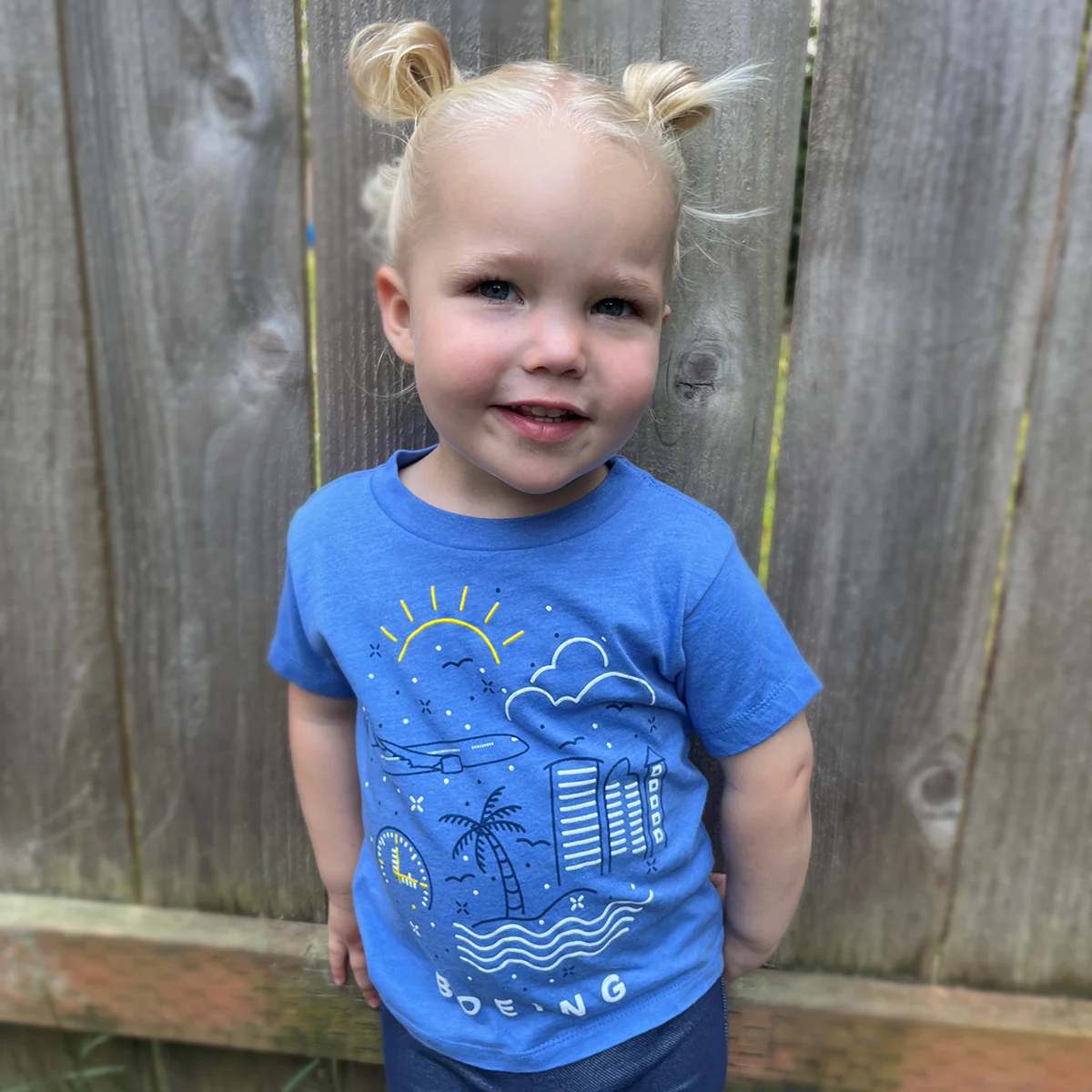 Boeing Commercial Doodle Toddler T-Shirt - Image 2