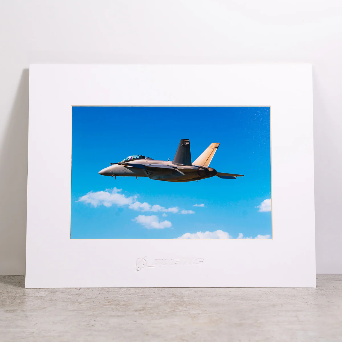 Boeing F/A-18 Super Hornet Matted Print - Small