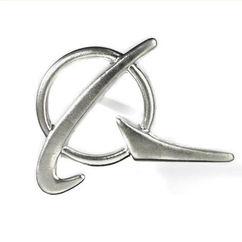 Boeing Symbol Logo Silver Lapel Pin
