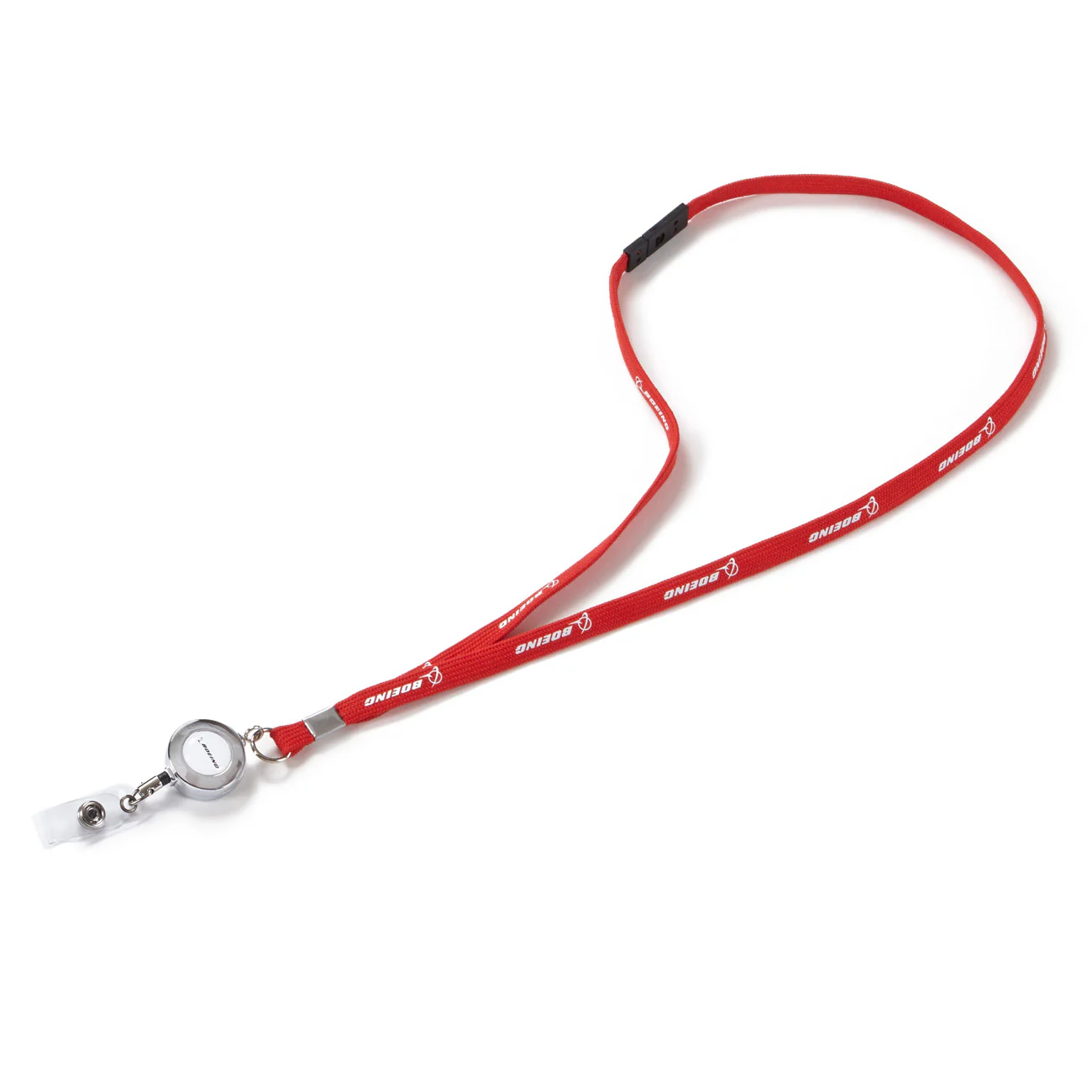 Boeing Red Retractable Lanyard