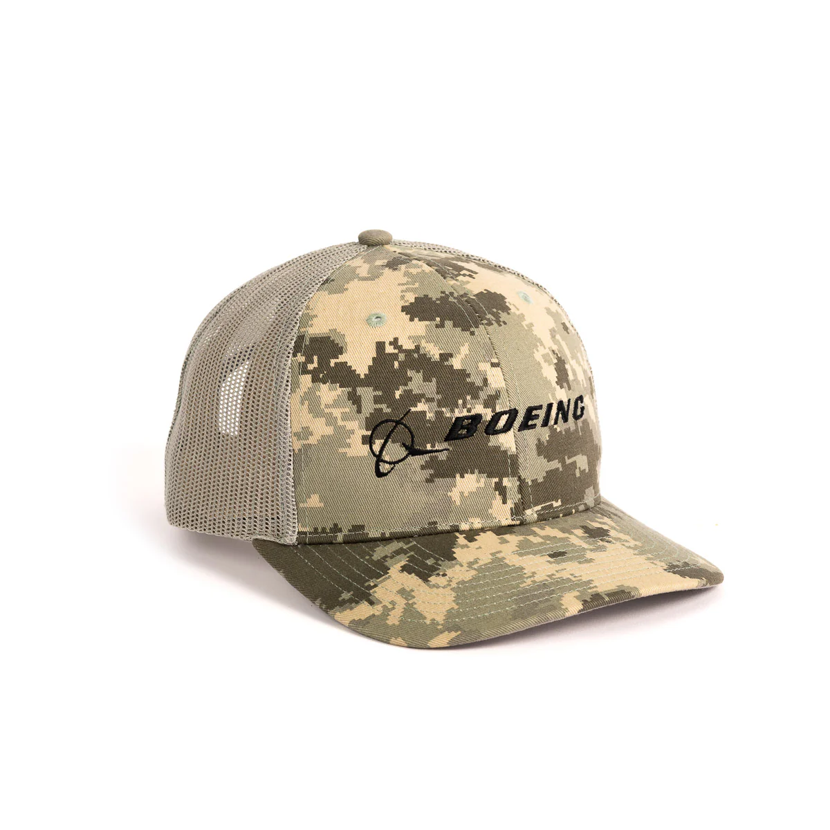 Boeing Signature Logo Digital Camo Trucker Hat