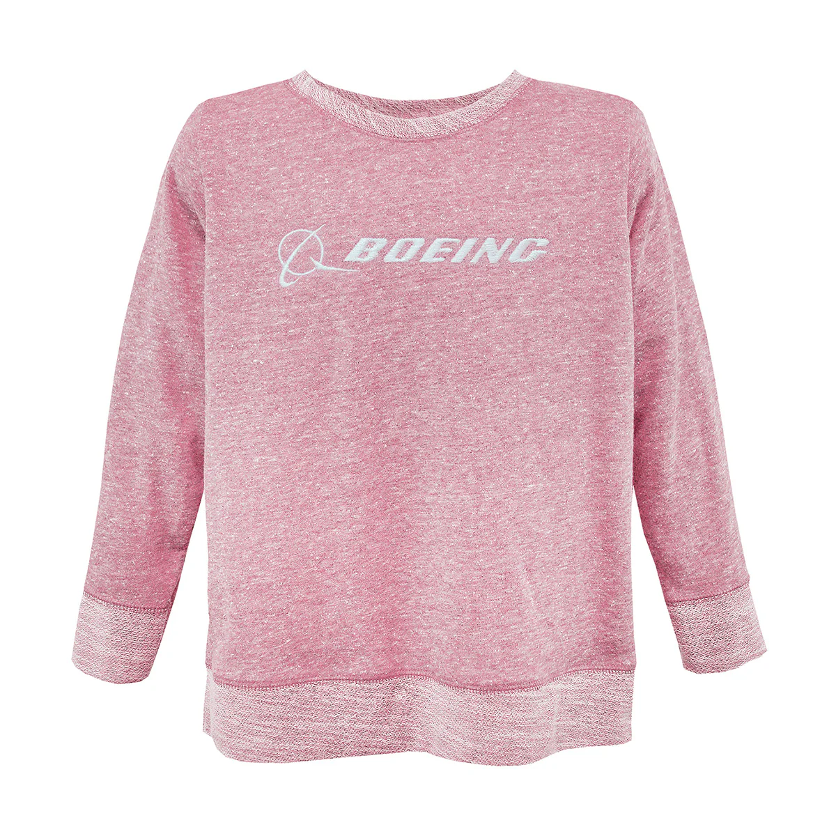 Boeing Signature Logo Kids' French Terry Crewneck Sweatshirt