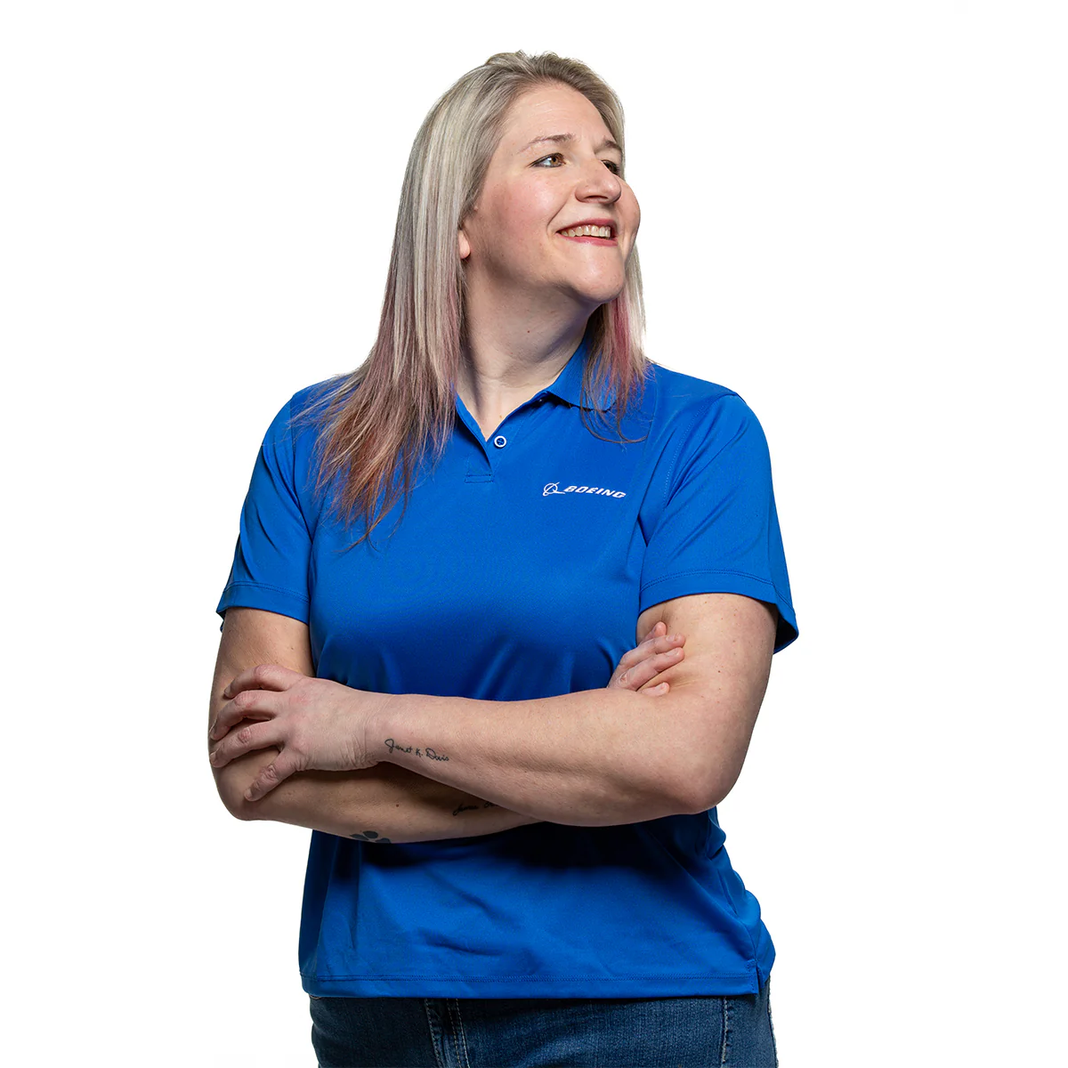 Boeing Signature Logo Women's Mesh Tech Polo - Image 5