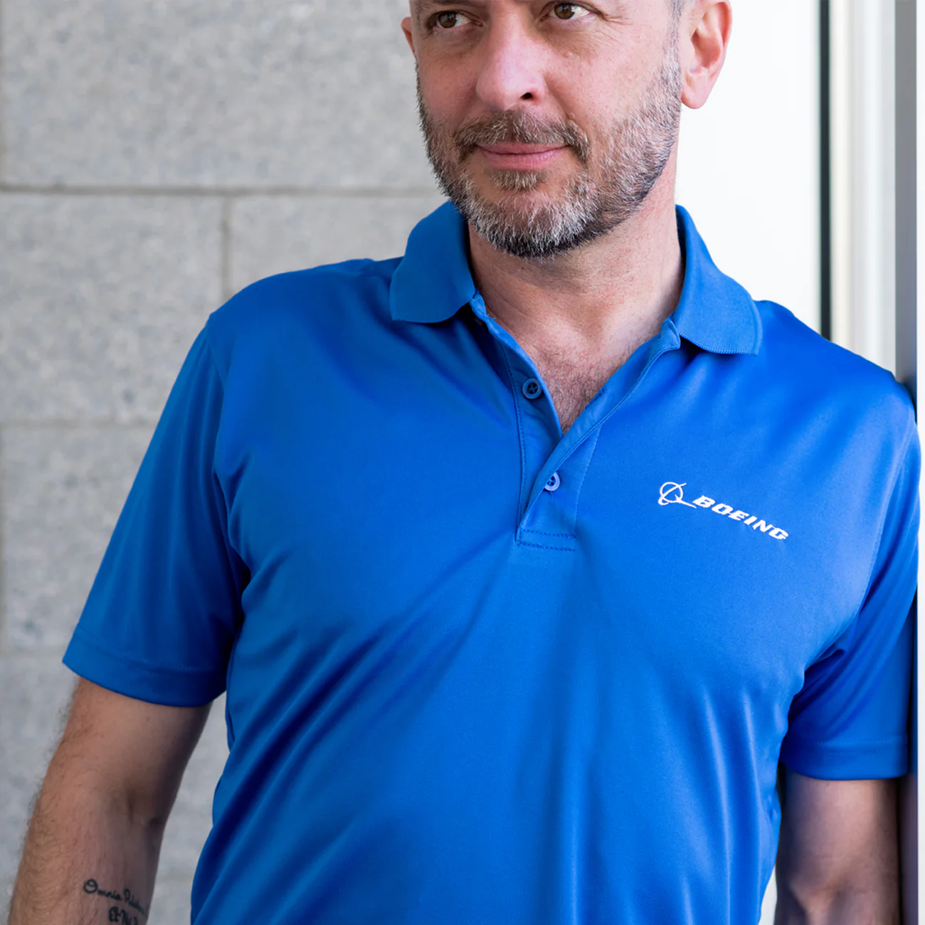 Boeing Signature Logo Solid Mesh Tech Polo - Image 12
