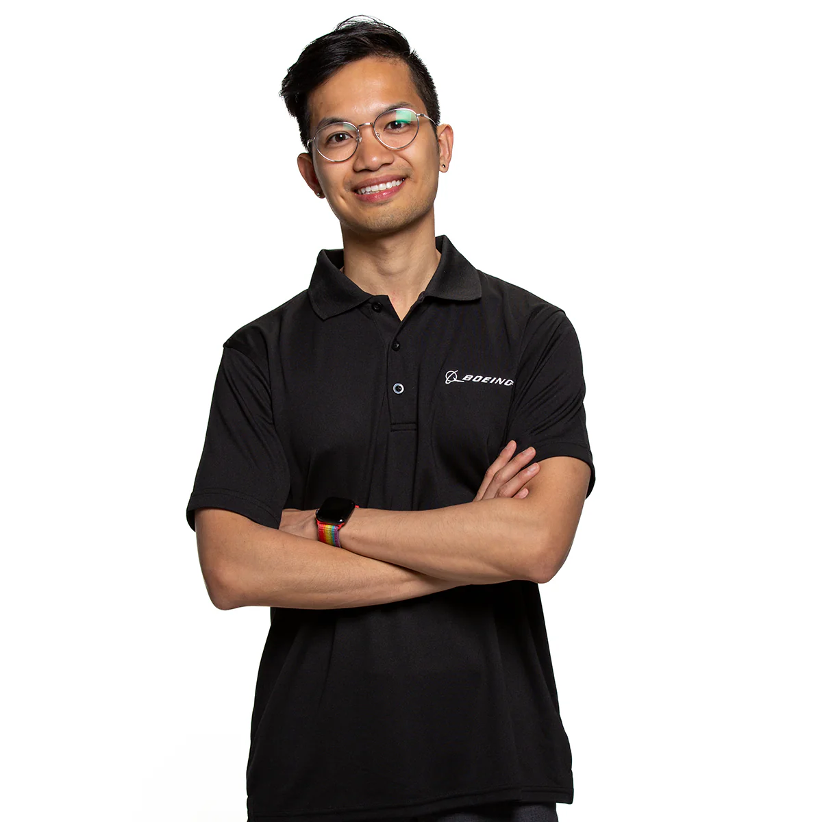 Boeing Signature Logo Solid Mesh Tech Polo - Image 7