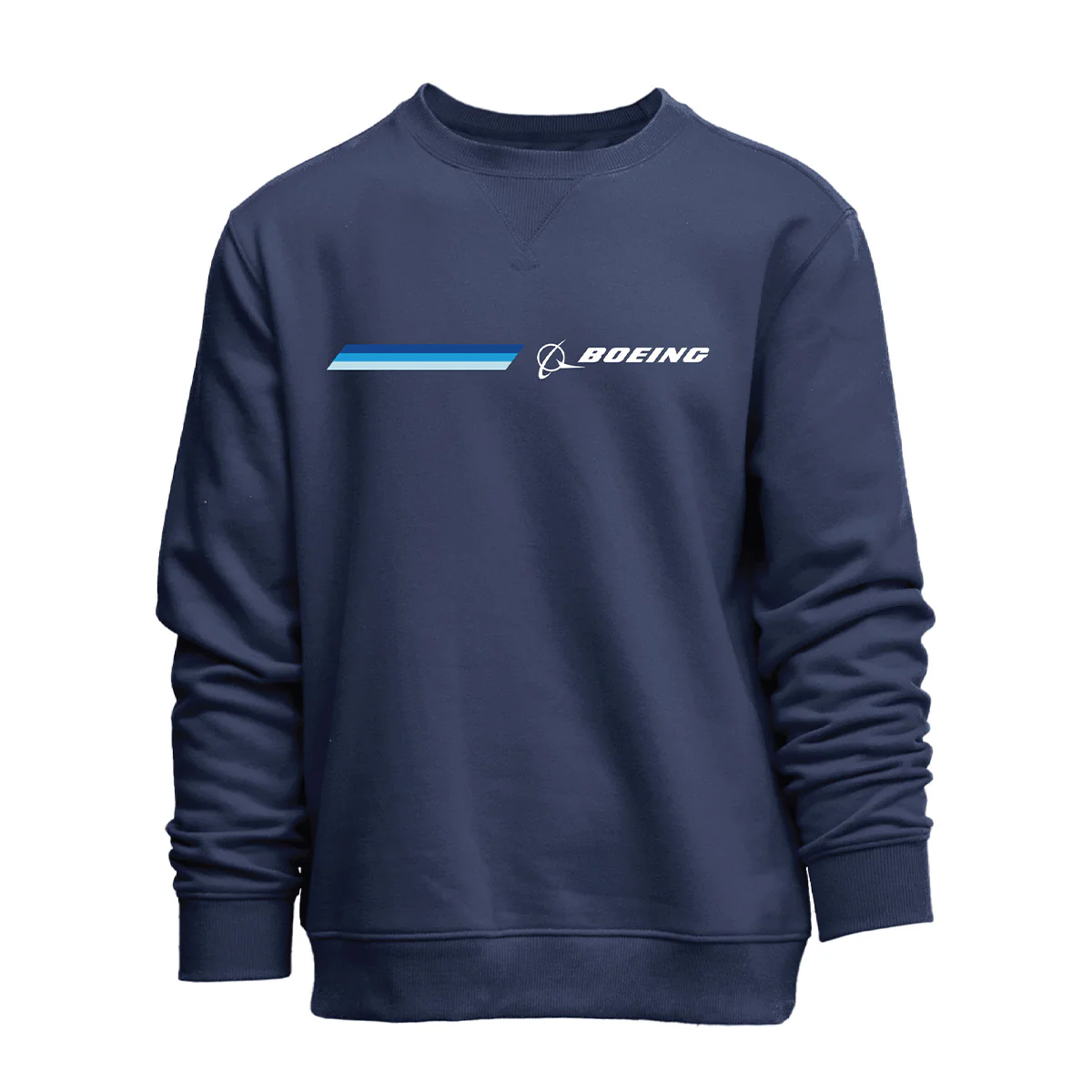 Boeing Unisex Signature Striped Crewneck Sweatshirt