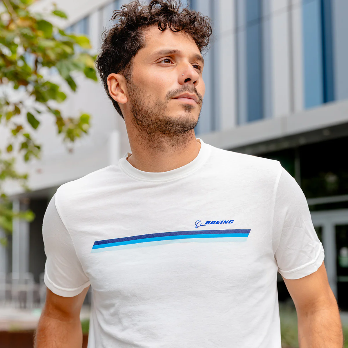 Boeing Unisex Signature Striped T-Shirt - Image 4