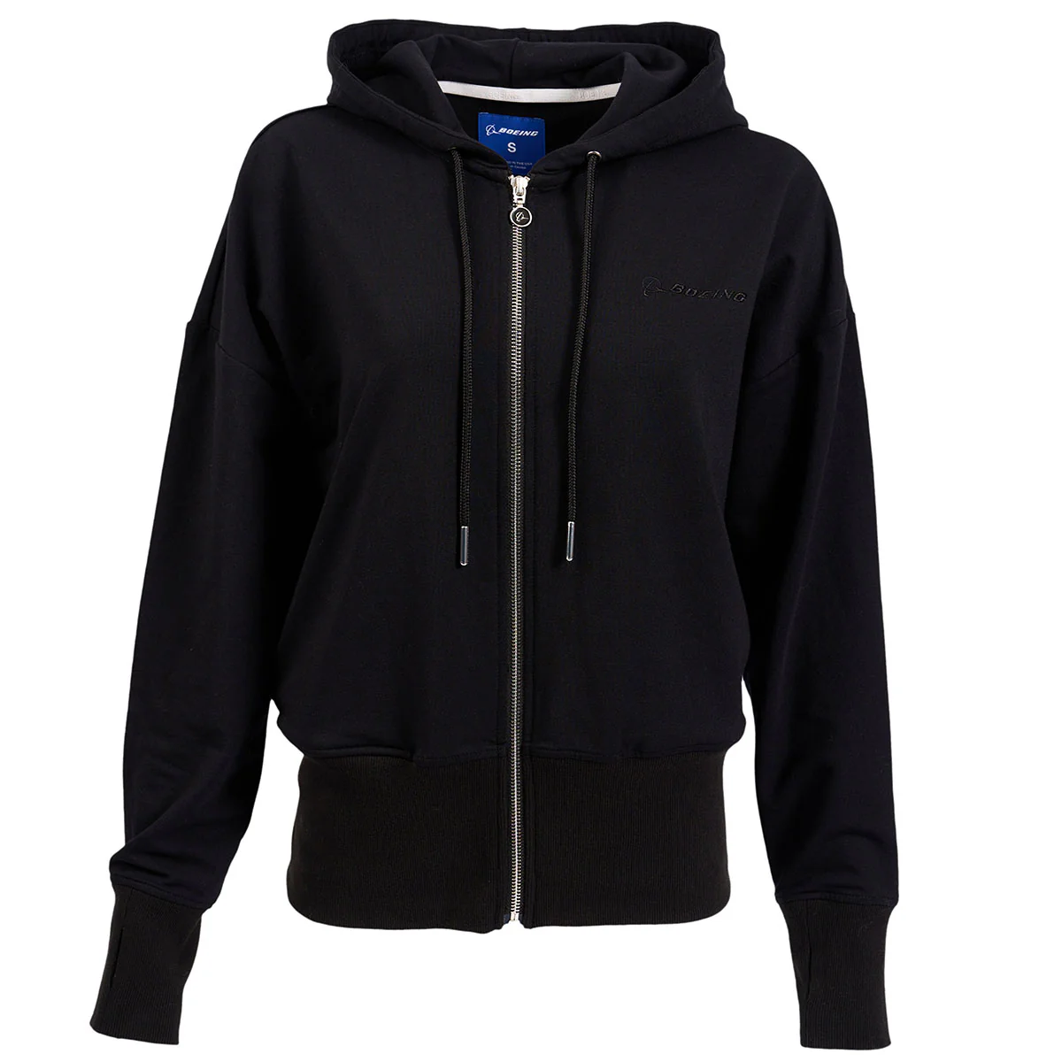 Boeing Signature Logo Women's Short Waist Hoodie - Image 3
