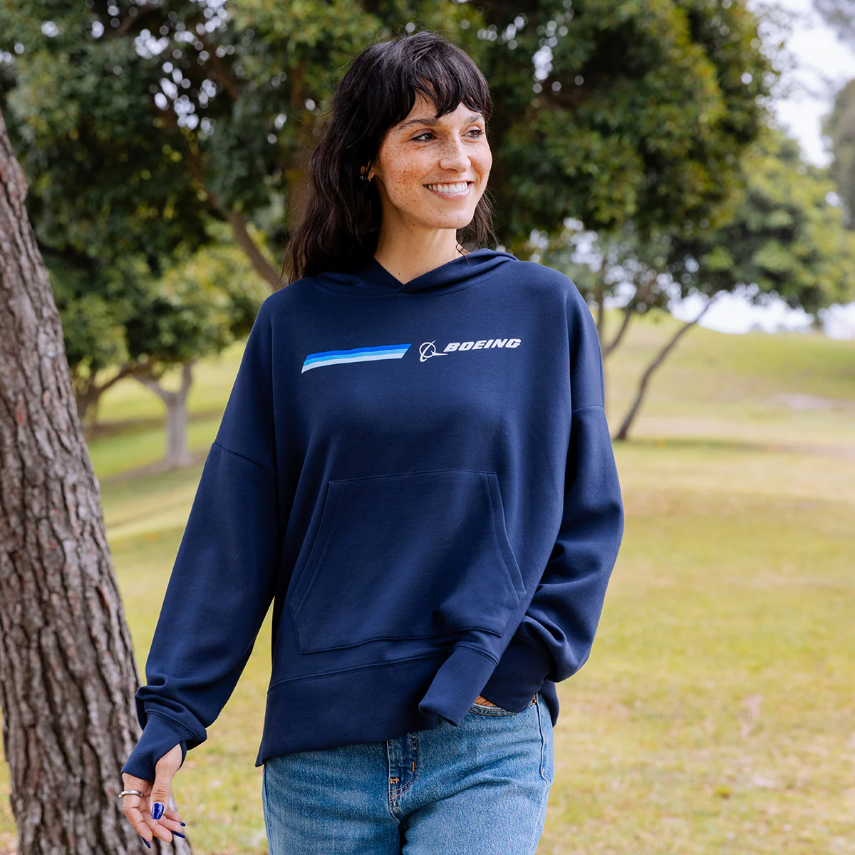 Boeing Women's Signature Stripe Hoodie - Image 3