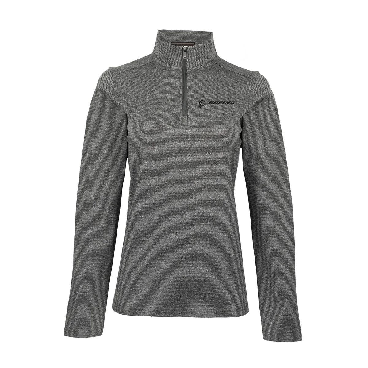 Boeing Women's Signature Stripe Quarter-Zip Pullover