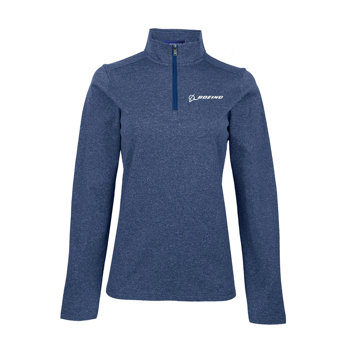 Boeing Women's Signature Stripe Quarter-Zip Pullover - Image 2