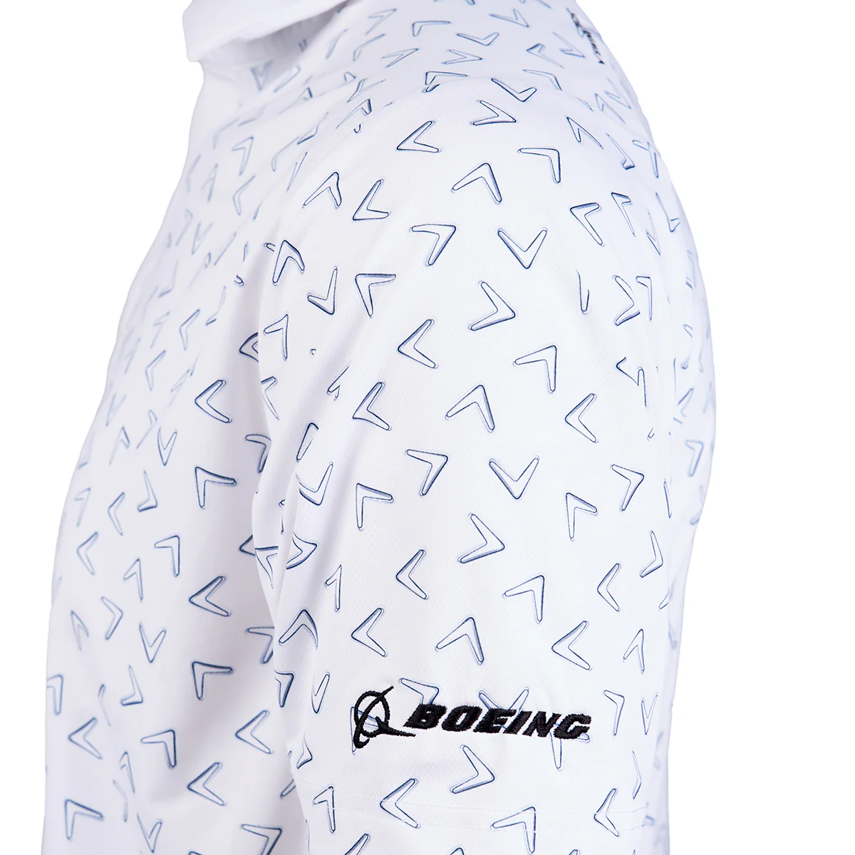 Callaway Boeing Men’s Ventilated Chevron Print Polo - Image 5