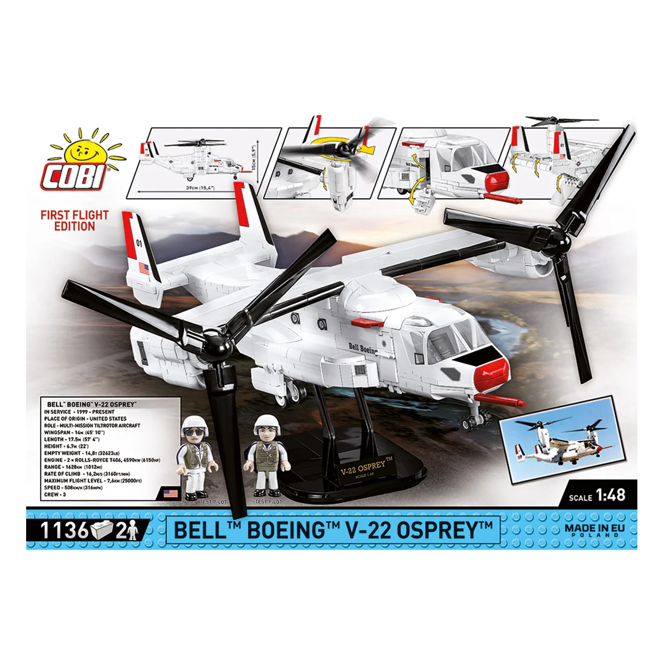 COBI Boeing V-22 Osprey Building Kit - Image 11