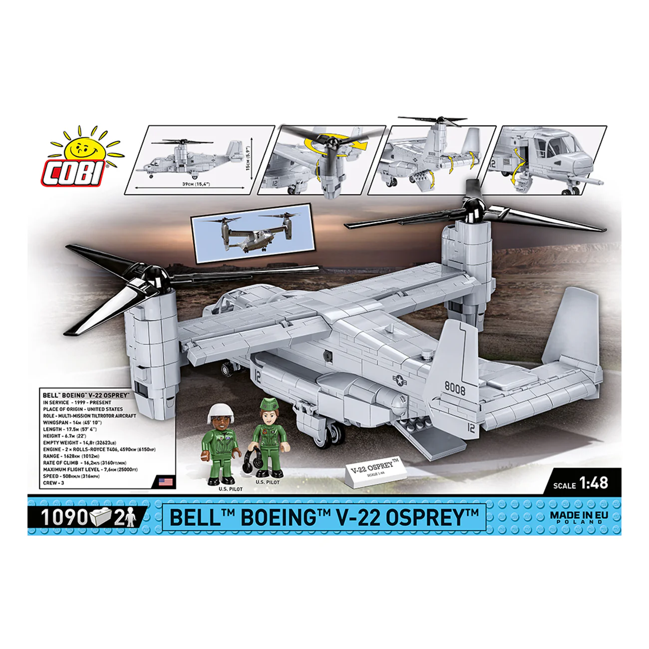 COBI Boeing V-22 Osprey The Bell Building Kit - Image 5