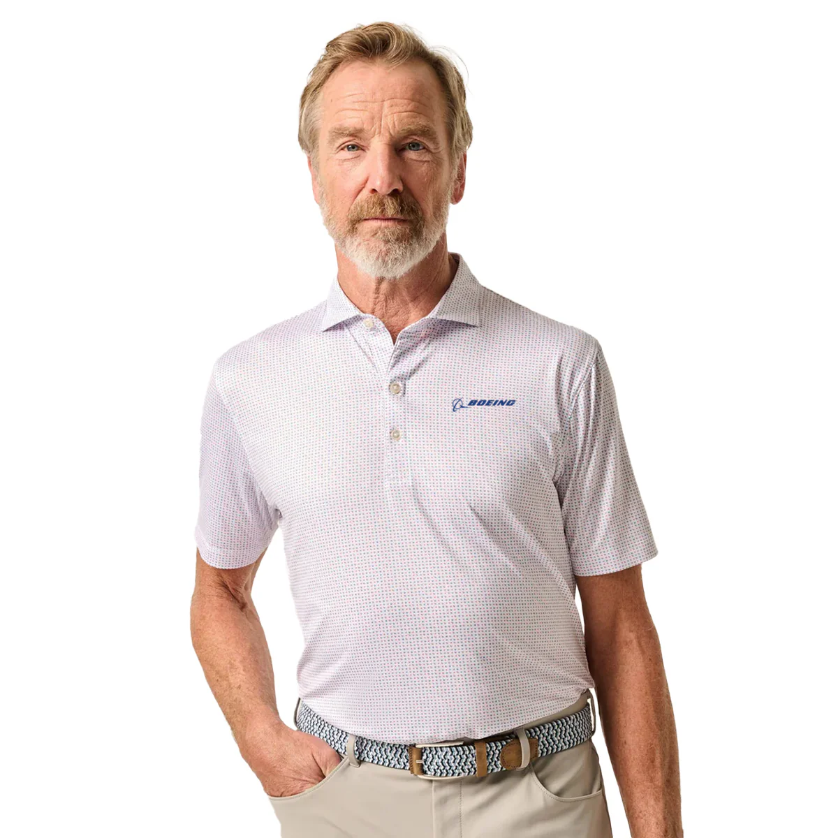 johnnie-O Boeing Men’s Glidey Featherweight Performance Polo - Image 3