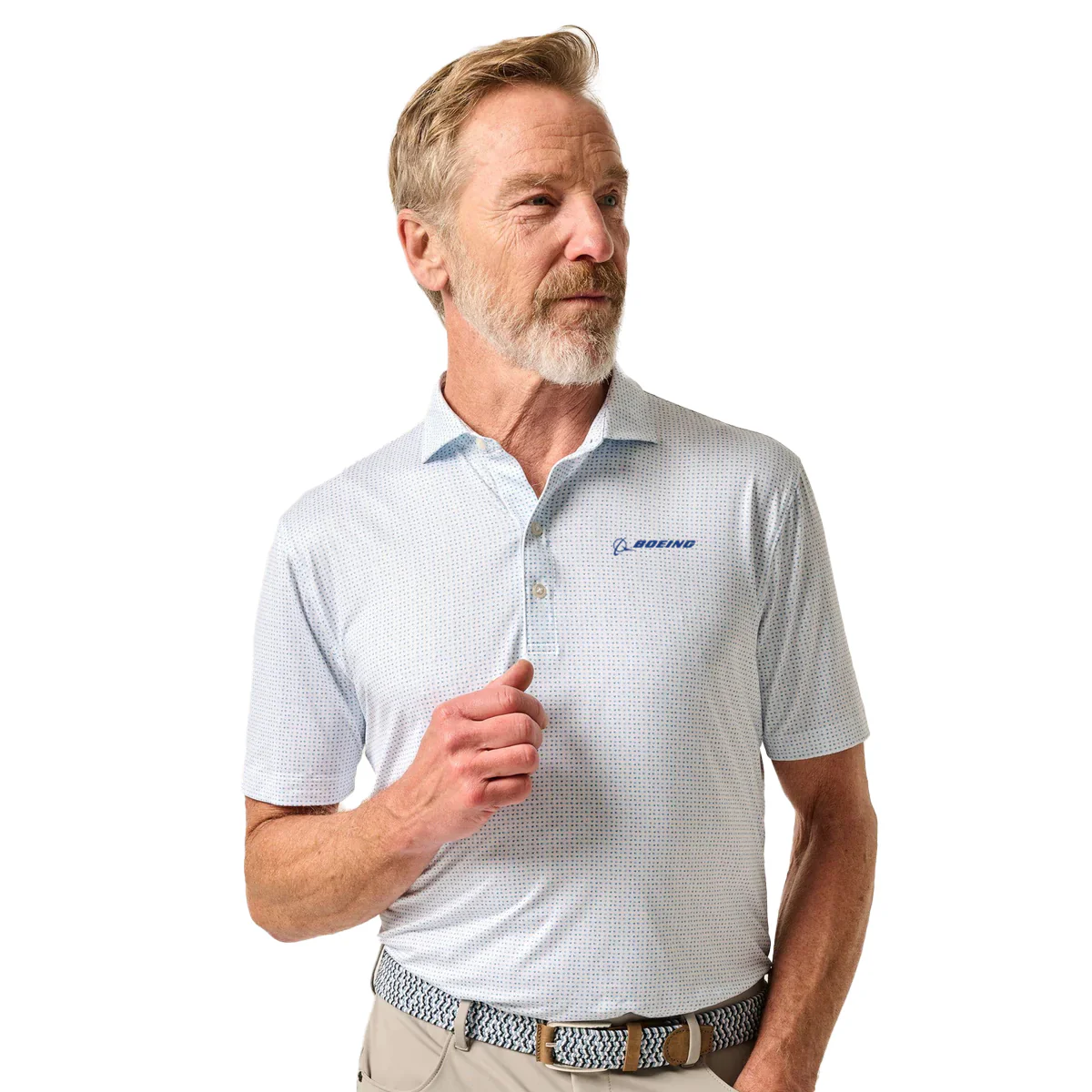 johnnie-O Boeing Men’s Glidey Featherweight Performance Polo - Image 4