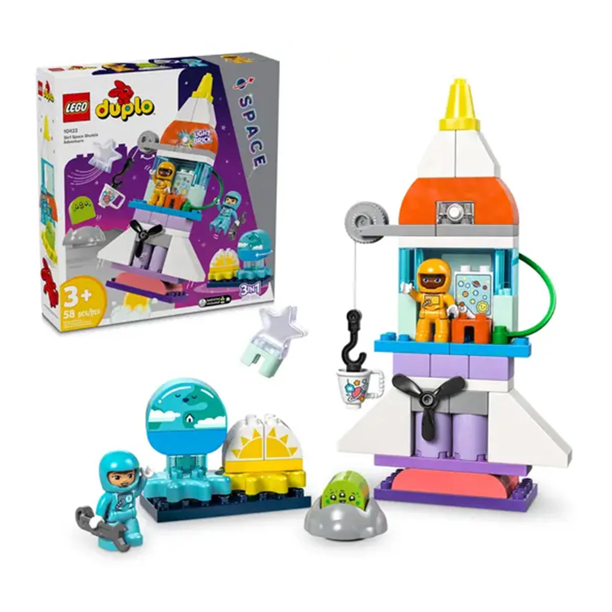LEGO® DUPLO 3-in-1 Space Shuttle Adventure - Image 4