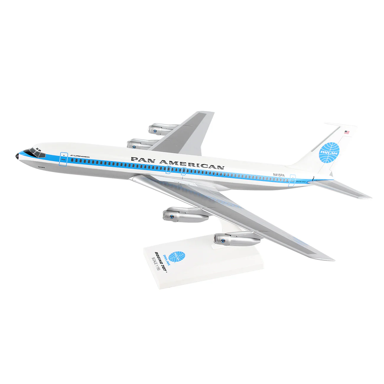 Pan Am World Airways Boeing 707 1:150 Model