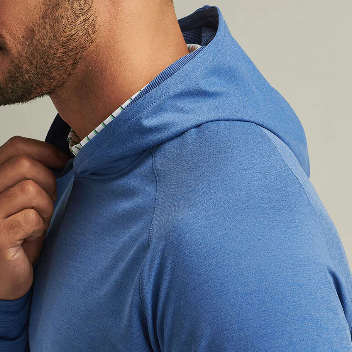 Peter Millar Boeing Men’s Pine Performance Hoodie - Image 4