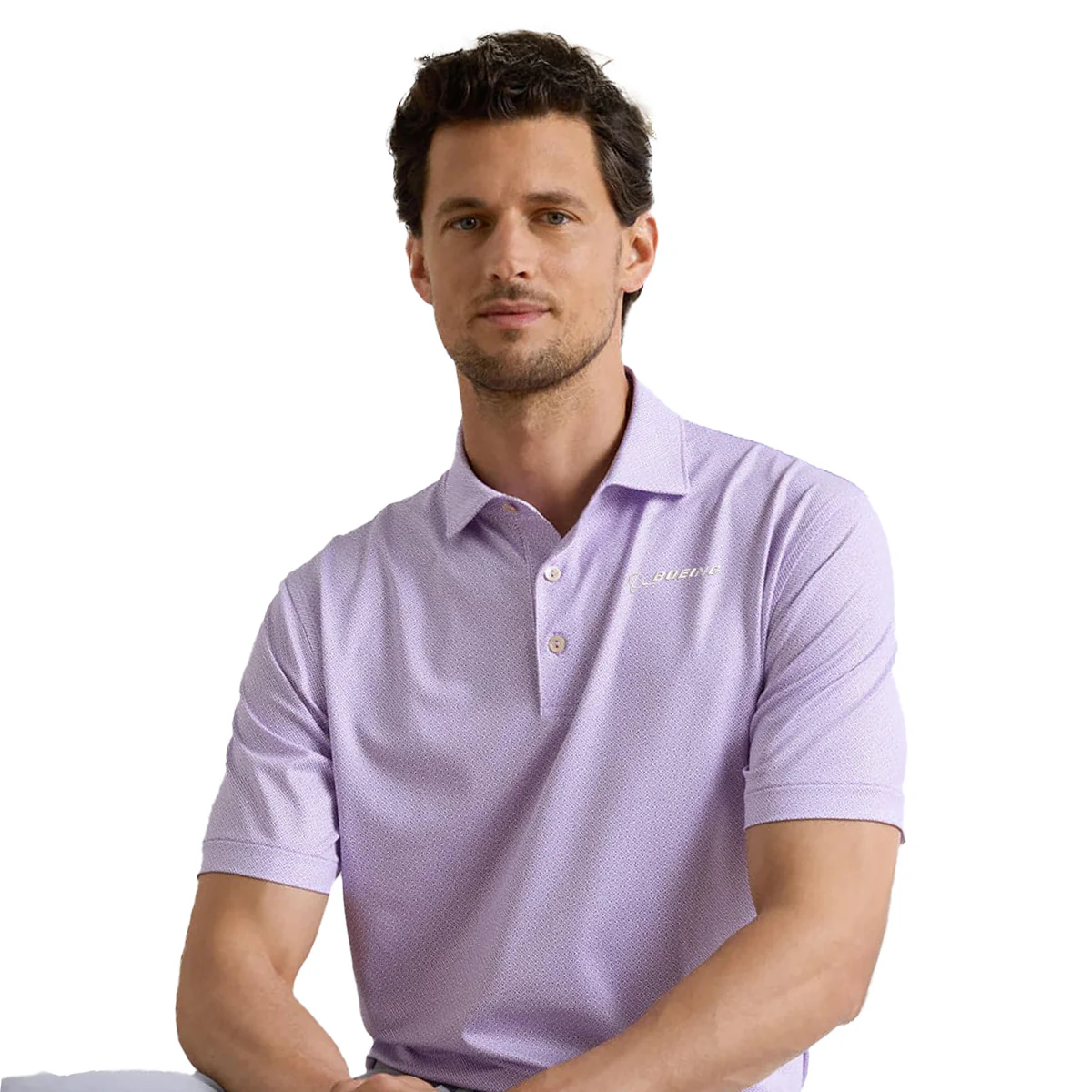 Peter Millar Boeing Men’s Ashgrove Performance Polo - Image 2