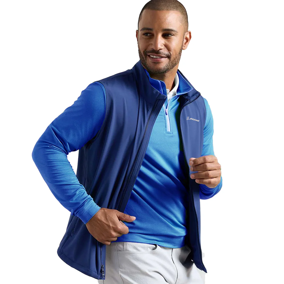 Peter Millar Boeing Men’s Dunes Performance Vest - Image 2