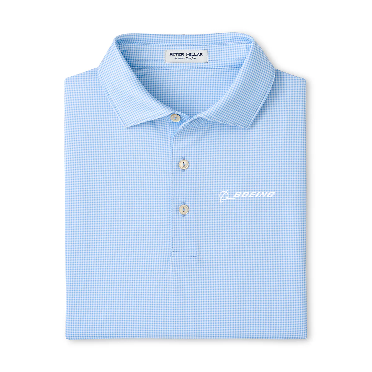 Peter Millar Boeing Men’s Gingham Performance Polo