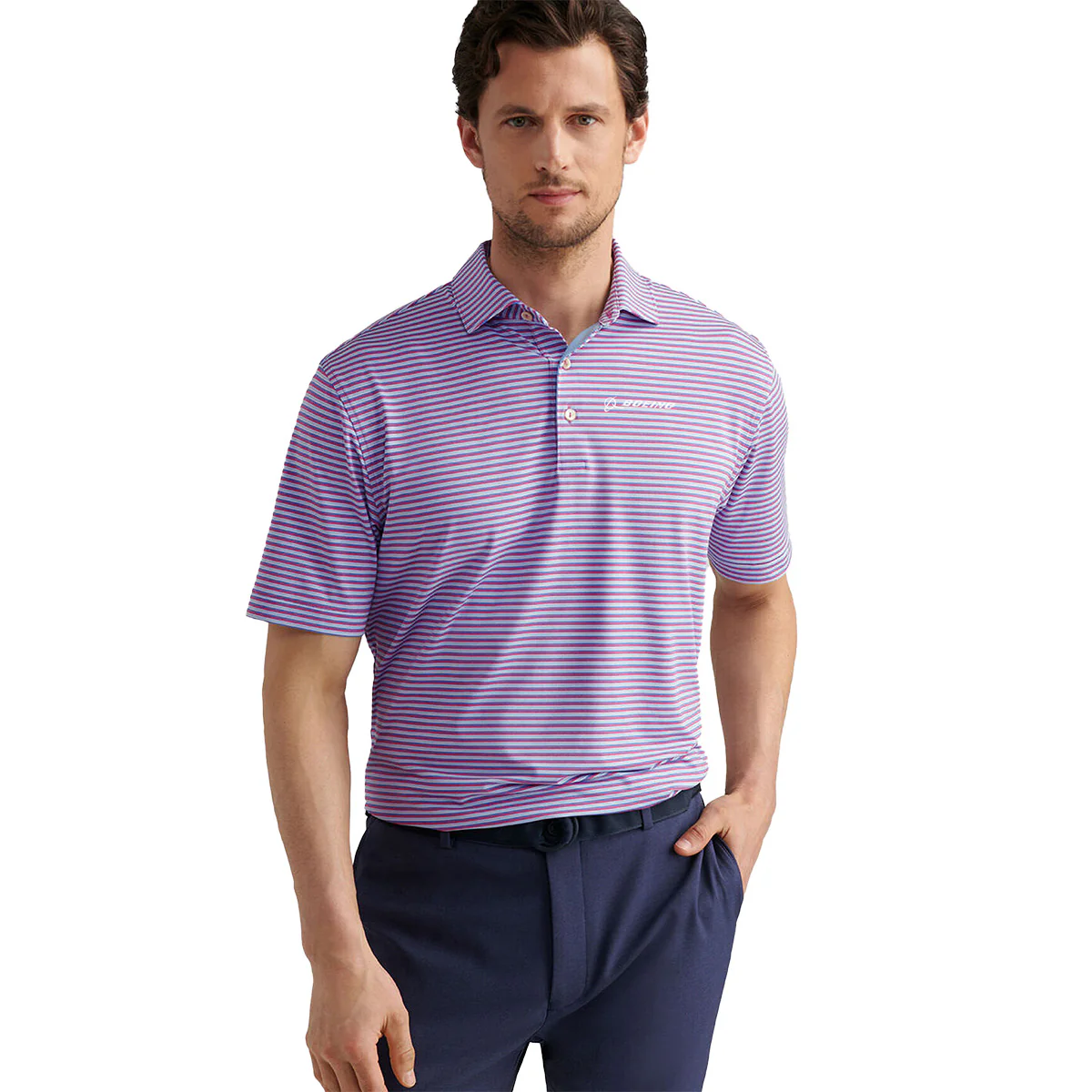 Peter Millar Boeing Men’s Lenway Performance Polo - Image 2