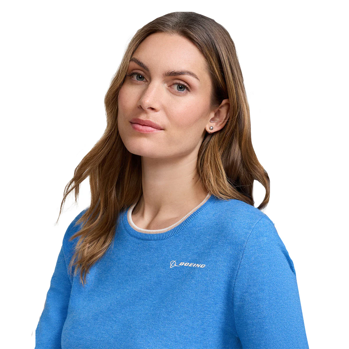 Peter Millar Boeing Women’s Coolspun Lite Cotton Crewneck - Image 4