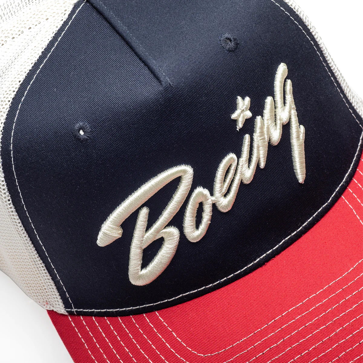 Richardson Boeing Script Logo Trucker Hat - Image 4
